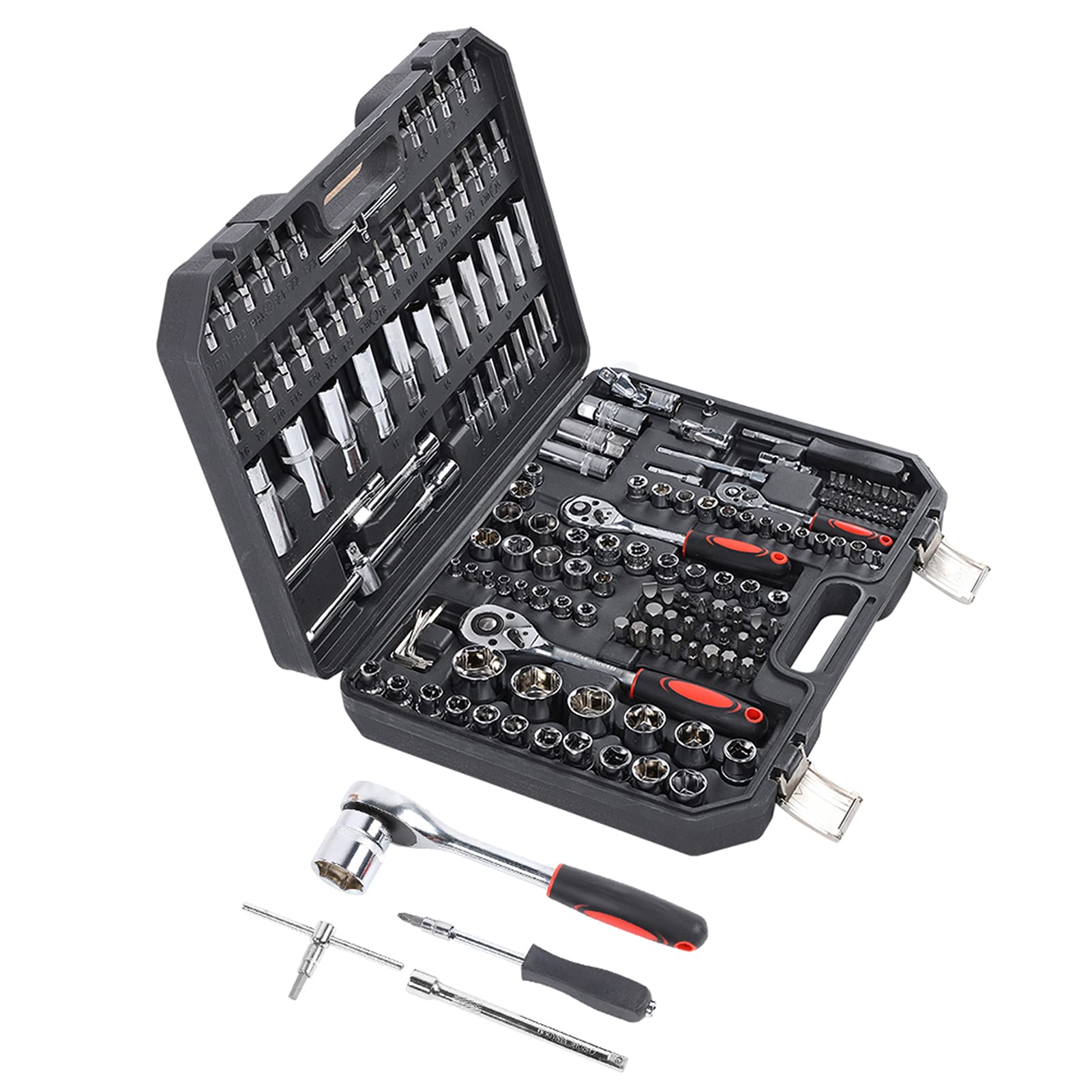 172-Piece Ratchet Wrench Set with Sockets - Professional Hand Tool Kit for Automotive Repair, Home Improvement & Industrial Maintenance