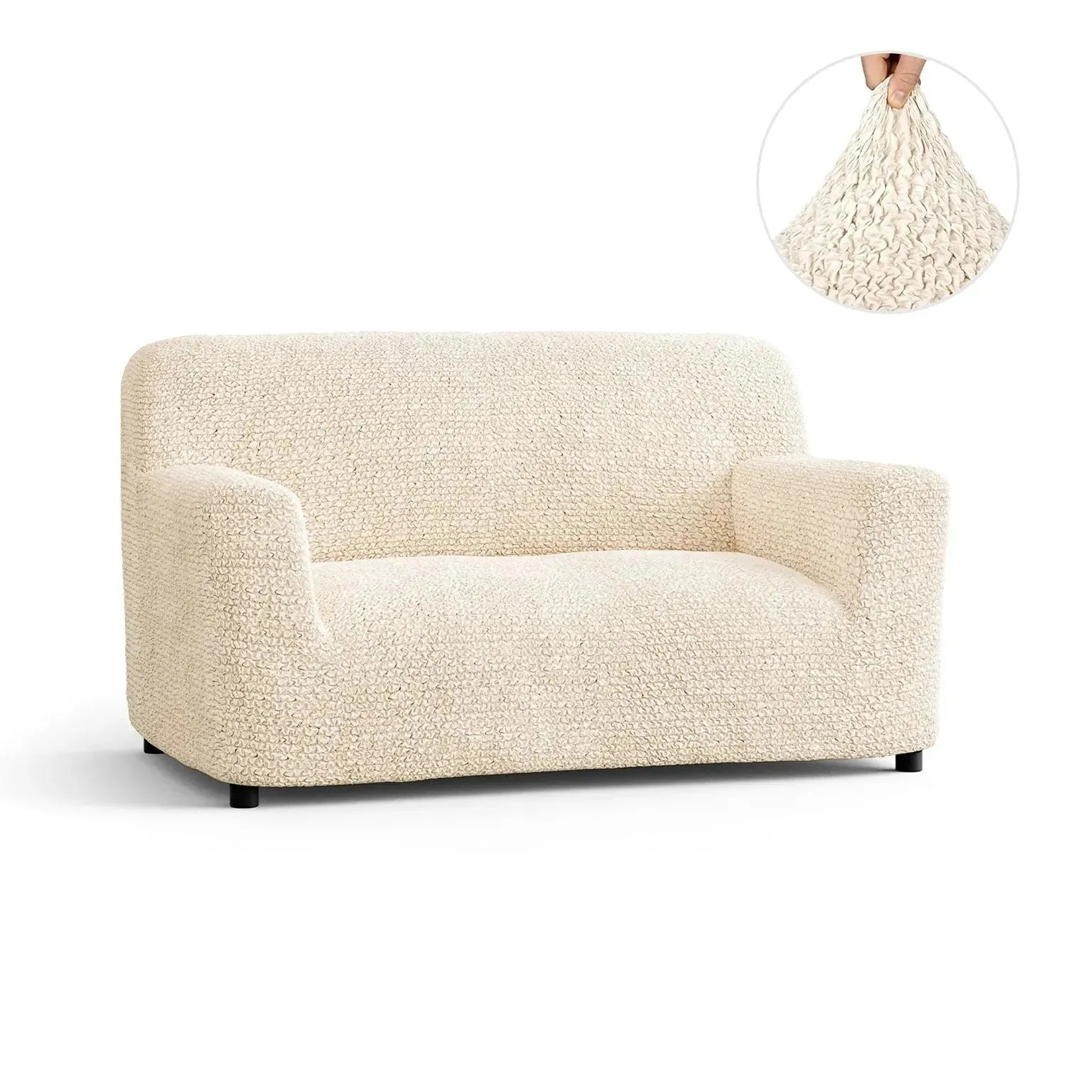 2 Seater Loveseat Slipcover - Soft Microfiber Fabric - Perfect for Living Room, Bedroom & Home Decor