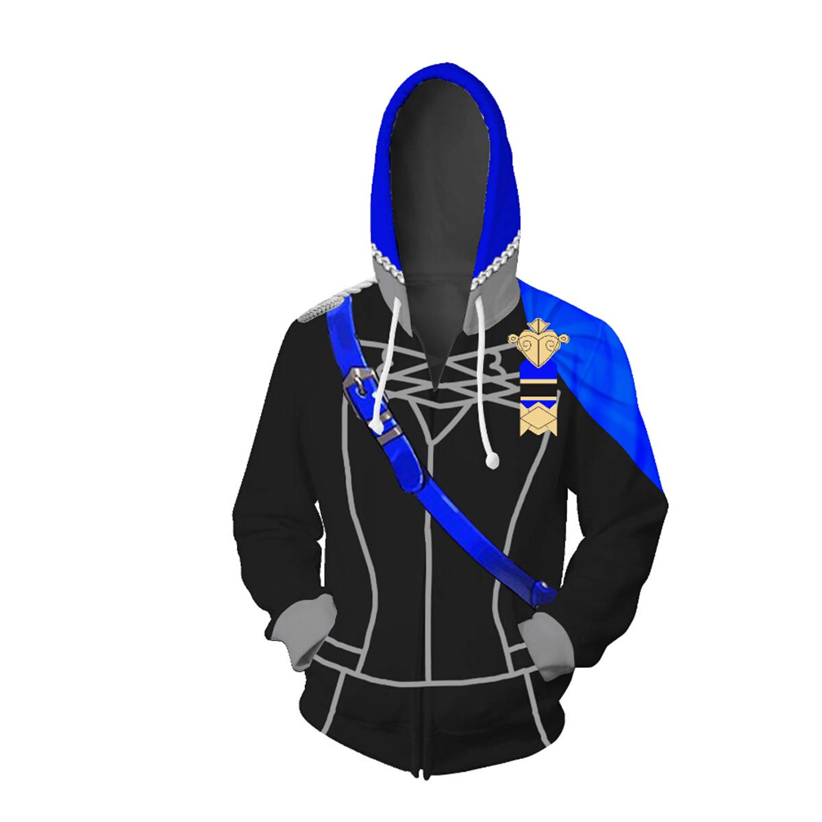 Fire Emblem Three Houses Claude Dimitri Edelgard Printed Hoodie - S-5XL Sizes - Official Cosplay Costume for Anime Fans & Gaming Conventions