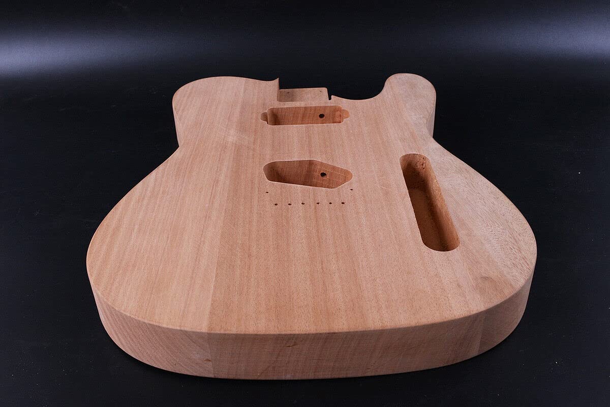 Premium Mahogany Electric Guitar Body Blank - Tele Style, Bolt-On Heel, Unfinished Replacement for DIY Guitar Builders | Perfect for Custom Guitar Projects & Repairs