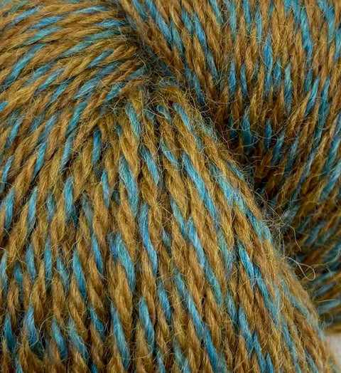 Premium Jagger Spun Ragg 3 Ply Wool Yarn - 3/8 Sport Weight (1 lb Cone) for Knitting, Crocheting & Weaving - Soft Hand-Dyed Yarn for Sweaters, Scarves & Blankets
