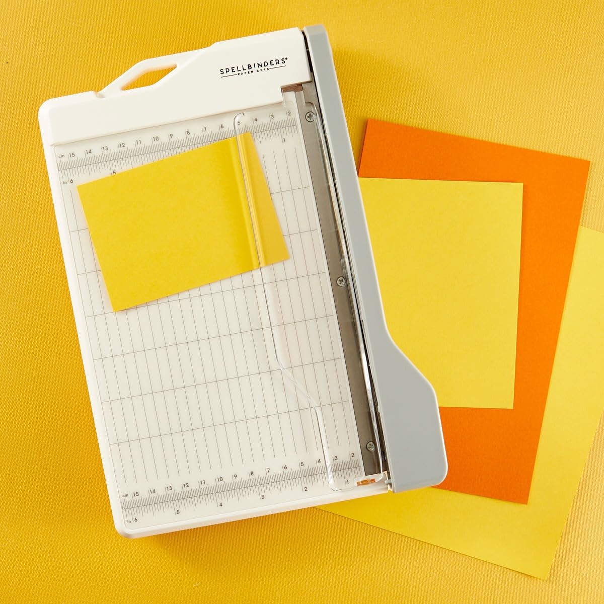 Spellbinders Guillotine Paper Trimmer - 12 Inch Precision Paper Cutter for Scrapbooking, Card Making & Crafting - White Cutting Tool for DIY Projects & Office Use