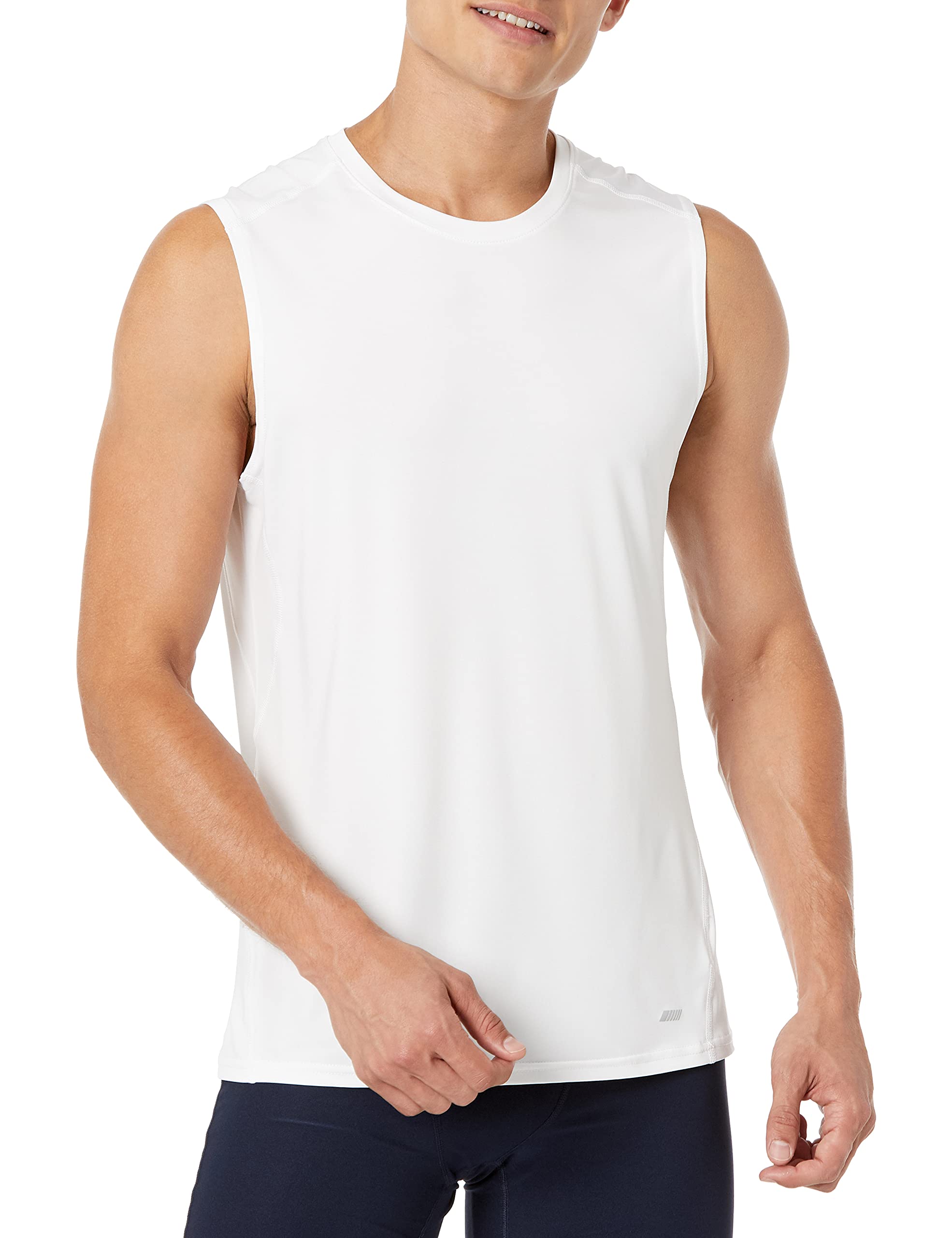 Amazon Essentials Tech Stretch Men's Muscle Shirt - Breathable Workout & Gym T-Shirt for Running, Training & Active Lifestyle