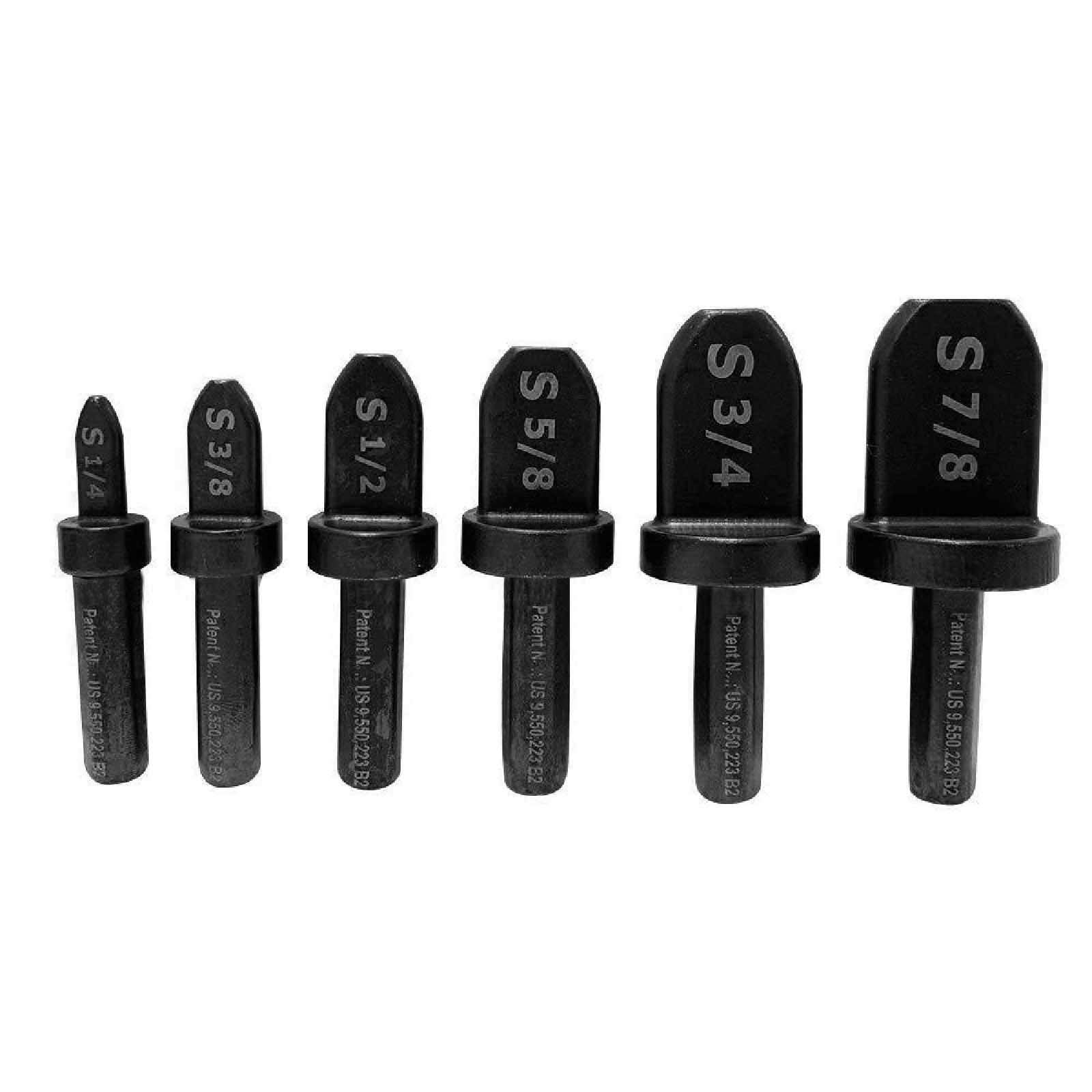 Premium Swaging Tool Kit with 1/4” to 7/8” Drill Bits for Hard & Soft Copper Tubing - Professional HVAC & Plumbing Installation Tool Set (Black) - Perfect for Pipe Expansion, Flaring, and Metalworking Projects