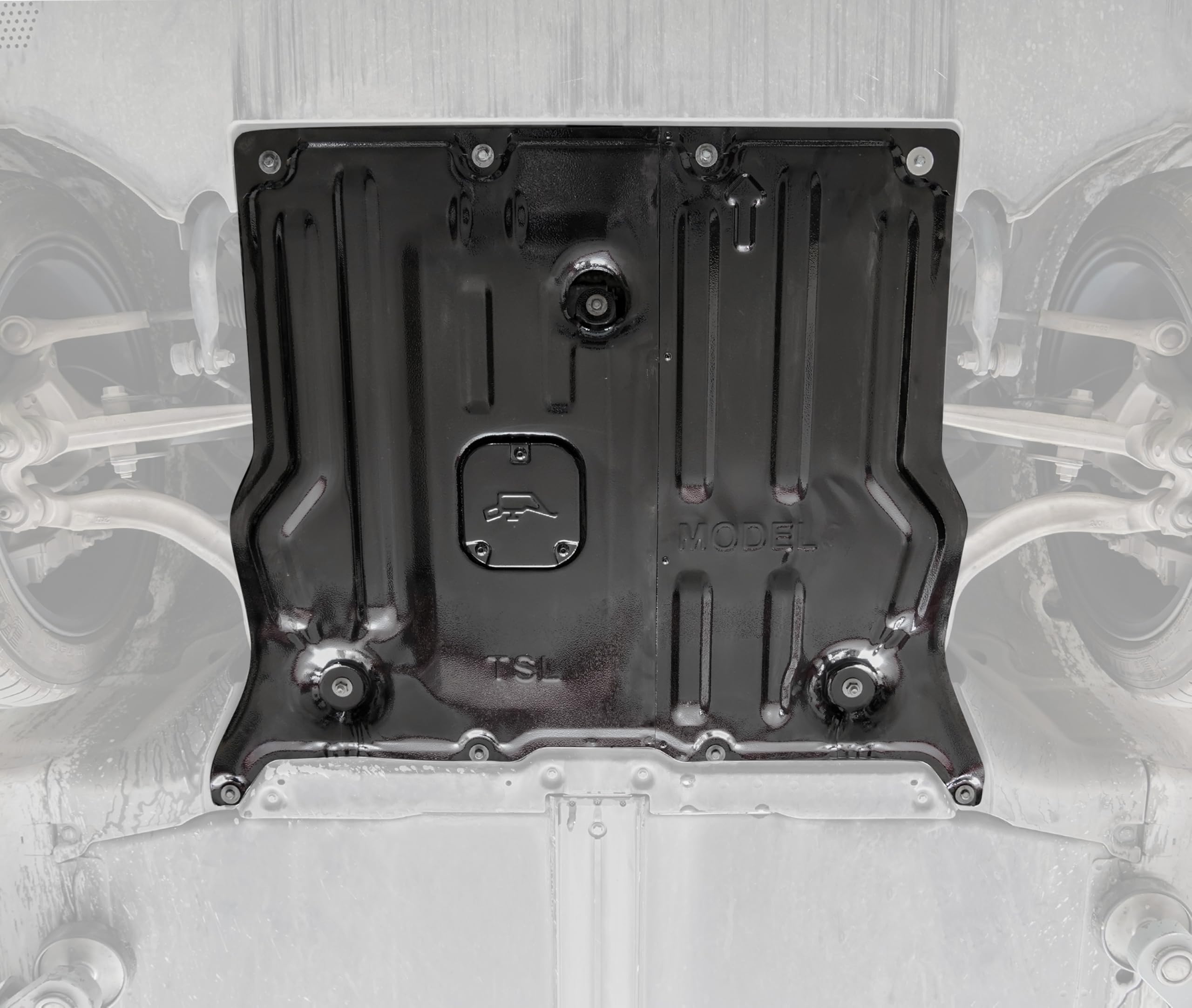 KEWISAUTO Front Skid Plate for Tesla Model 3 & Model Y (2017-2024) - Heavy Duty Underbody Engine Guard, Splash Shield & Chassis Protection Plate - Perfect for Off-Roading & Winter Driving Protection