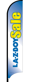 Feather Flag Banner - Heavy Duty Outdoor Advertising for La-Z-Boy Furniture Sale | Perfect for Retail Stores, Car Dealerships & Grand Openings