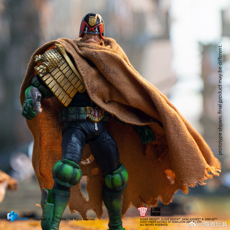 1/18 HIYA 4-Inch Action Figure - Exquisite Mini Series Cursed Earth Judge Dredd Collectible Toy for Display & Play | Perfect for Comic Fans & Collectors