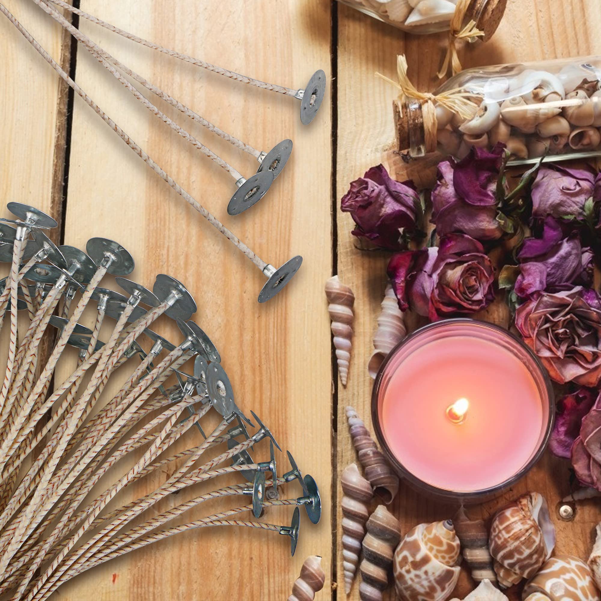 Premium CD Series Candle Wicks for Soy Candles - 100pcs CD 20 6