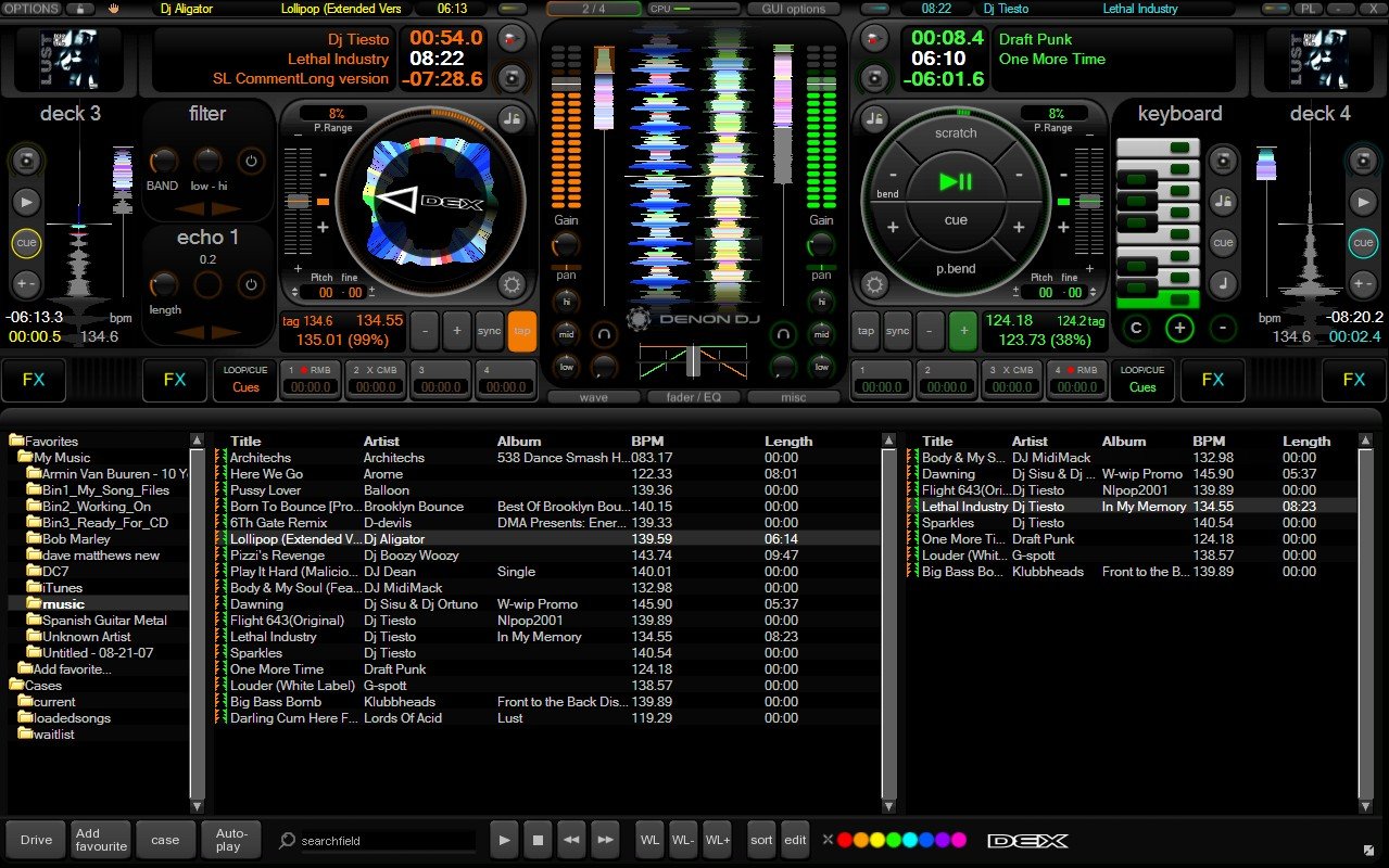 PCDJ DEX Professional DJ Mixing Software for Windows & Mac - Perfect for Clubs, Weddings & Home DJing