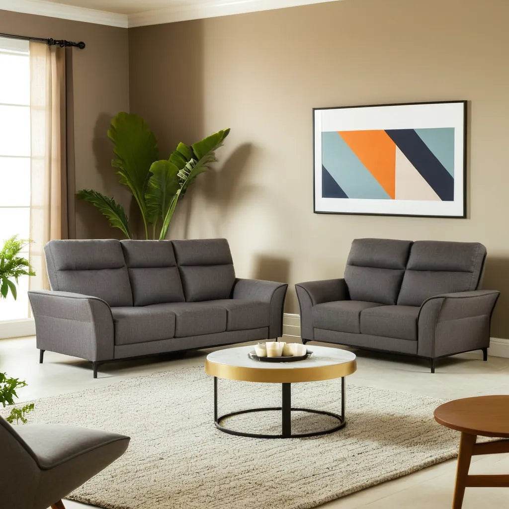 Jonah Fabric Sofa - Pet Friendly Comfortable Couch for Living Room, Bedroom & Apartment | Durable & Stylish Home Furniture for Family Relaxation