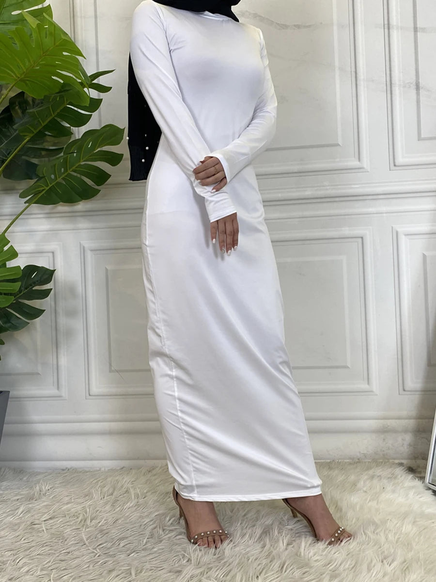Elegant Solid Color Dubai Abaya for Women - Modest Islamic Dress for Prayer, Travel & Everyday Wear
