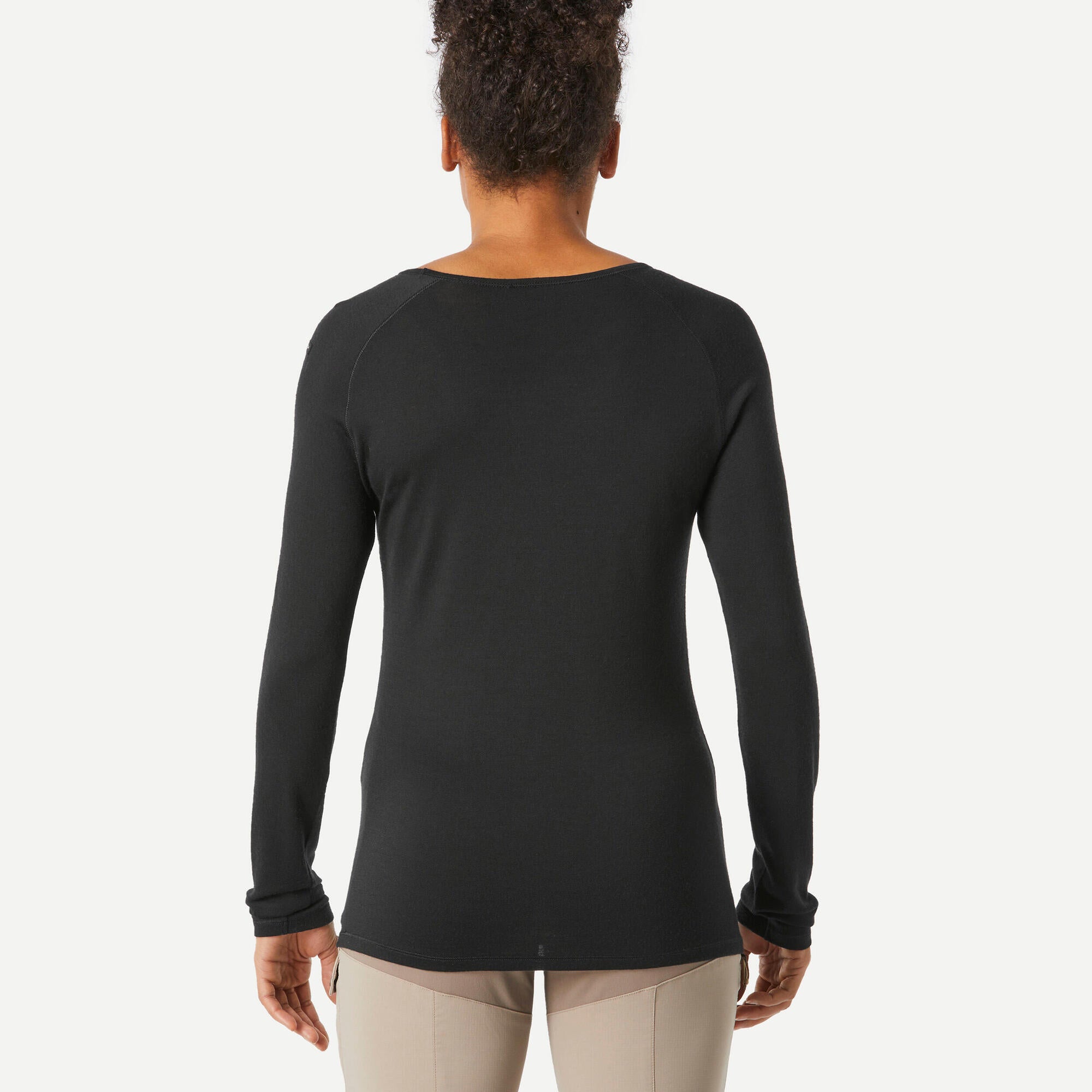 Simond Women's MT500 Long Sleeve 100% Merino Wool Shirt - Soft & Breathable Base Layer for Hiking, Skiing & Outdoor Activities
