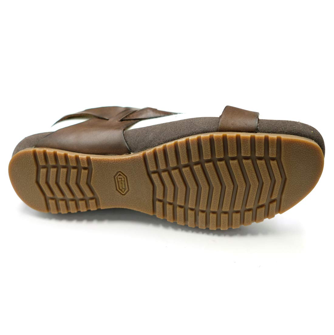 **Men's Genuine Leather Sandals - Adjustable Strap Outdoor Sandals for Walking, Beach & Travel - GM202**