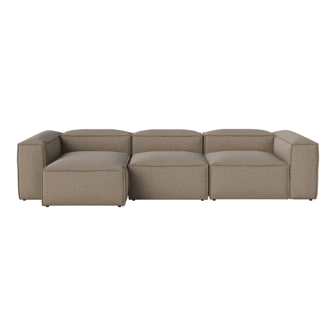 Cosima 3-Seater Sofa with Chaise Lounge - Modern L-Shaped Sectional Couch for Living Room, Apartment & Small Spaces - Soft Fabric Upholstery & Sturdy Frame - Perfect for Relaxing, Entertaining & Family Movie Nights
