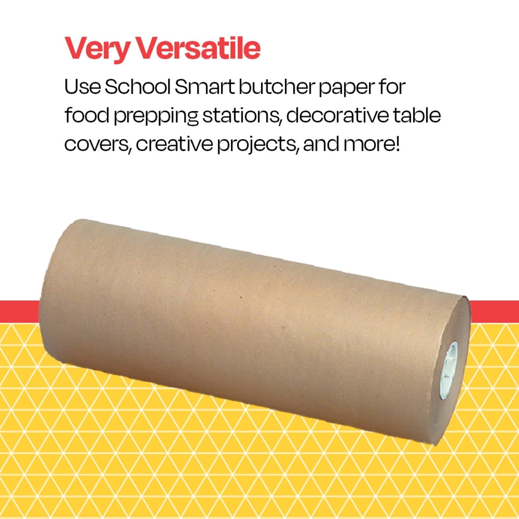School Smart Heavy Duty Butcher Kraft Paper Roll - 40 lbs, 48