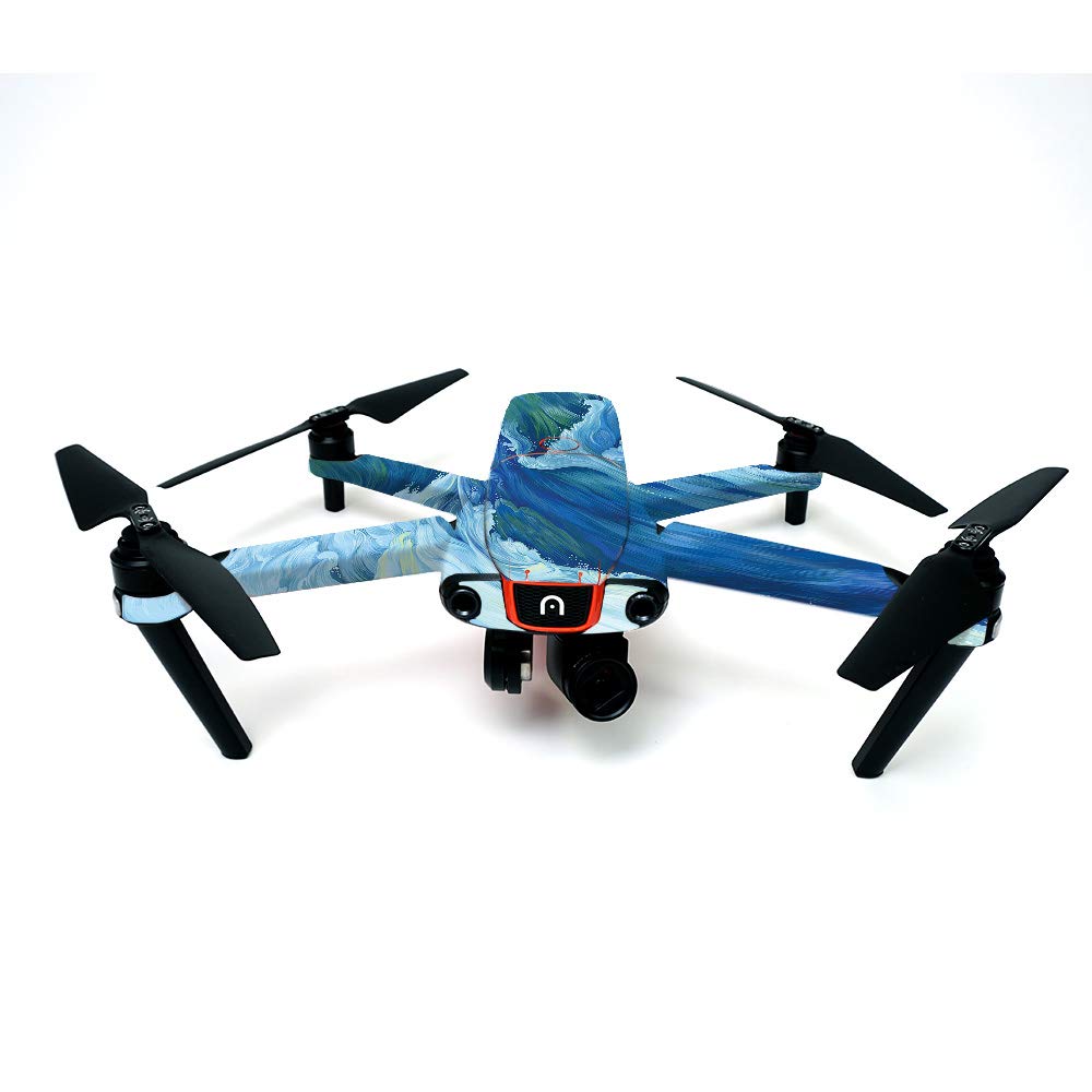 Autel Robotics Evo Protective Vinyl Skin Wrap - MightySkins Perfect Wave Design | Durable Decal Cover for Drone Protection | Easy to Apply & Remove | Made in USA | Perfect for Outdoor Adventures, Aerial Photography & Customizing Your Drone