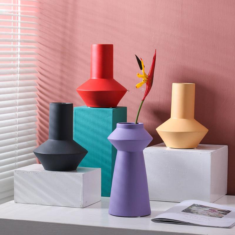 Vibrant Ceramic Flower Vase for Home Decor - Perfect for Fresh Cut Flowers, Centerpieces, and Wedding Table Arrangements
