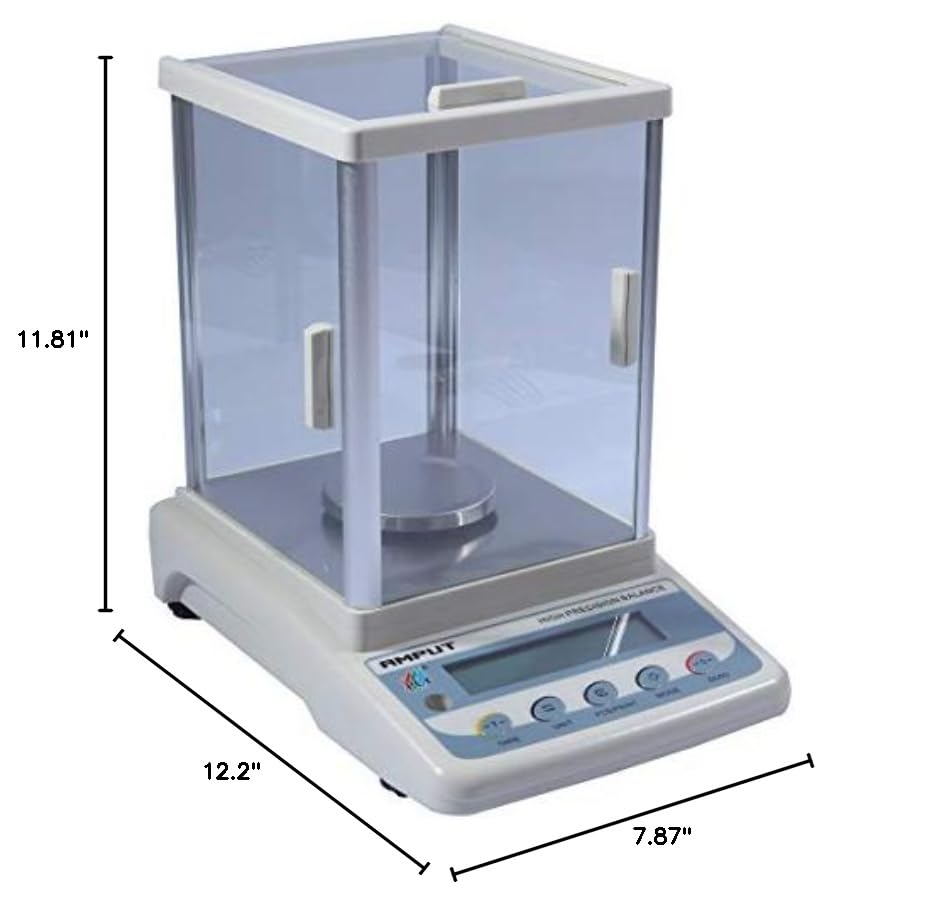 CGOLDENWALL 200g x 0.001g High Precision Digital Analytical Balance - 1mg Accuracy Lab Scale for Laboratory, College, Pharmacy & Jewelry - Perfect for Weighing Chemicals, Powders, Gems & Precious Metals