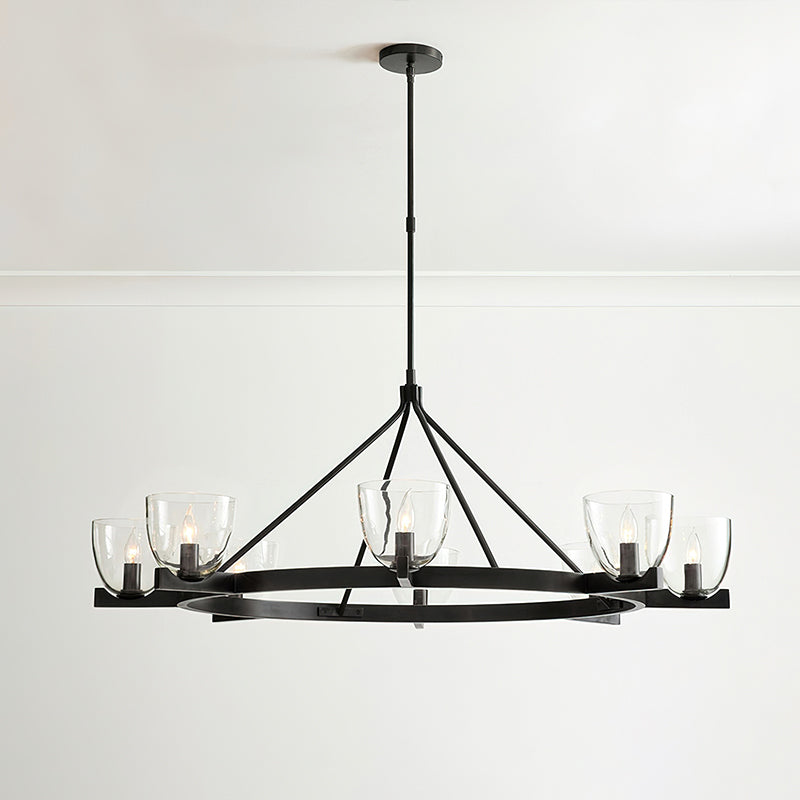 Elegant Carlton Crystal Chandelier - Modern Ceiling Light Fixture for Dining Room, Living Room & Bedroom | Perfect for Home Decor & Wedding Venues