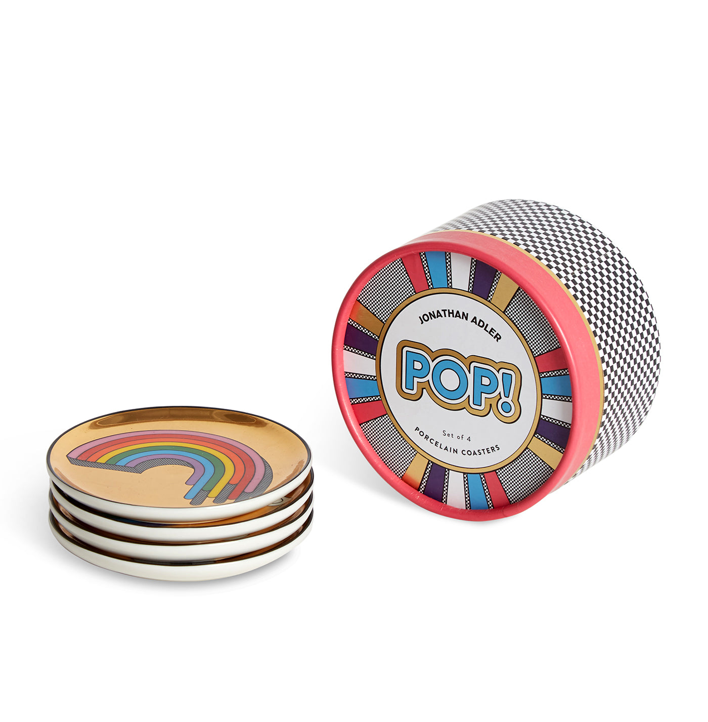 Pop Culture Coasters - Set of 6 Absorbent Drink Coasters for Coffee, Beer & Wine - Funny Novelty Coasters for Home Bar, Office & Game Room Decor