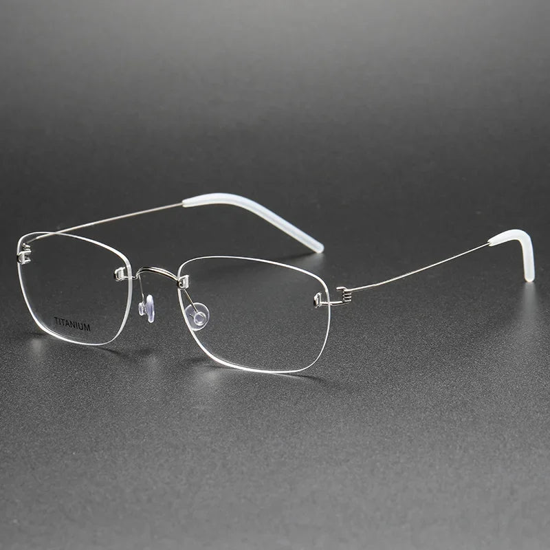 Aror Women's Rimless Square Screwless Titanium Eyeglasses 4297 - Lightweight & Durable Glasses for Work, Reading & Everyday Use