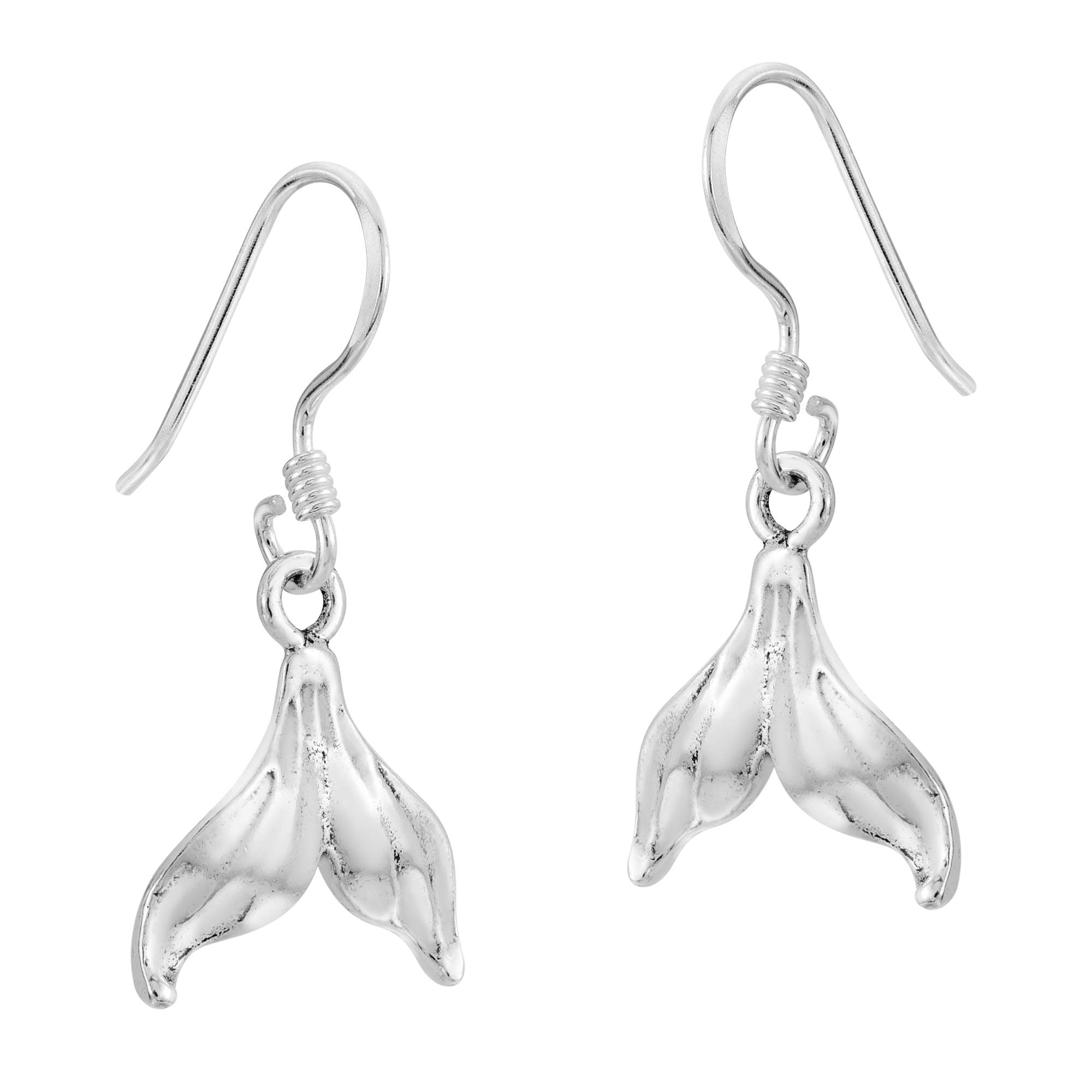 AeraVida .925 Sterling Silver Mermaid Tail Dangle Earrings for Women | Under The Sea Jewelry | Perfect for Beach Parties, Mermaid Themed Events & Gifts