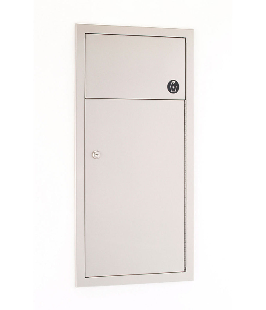 Gamco WR 7 Recessed Waste Receptacle 3 Gallon - Commercial Trash Can for Office, Kitchen & Bathroom Disposal