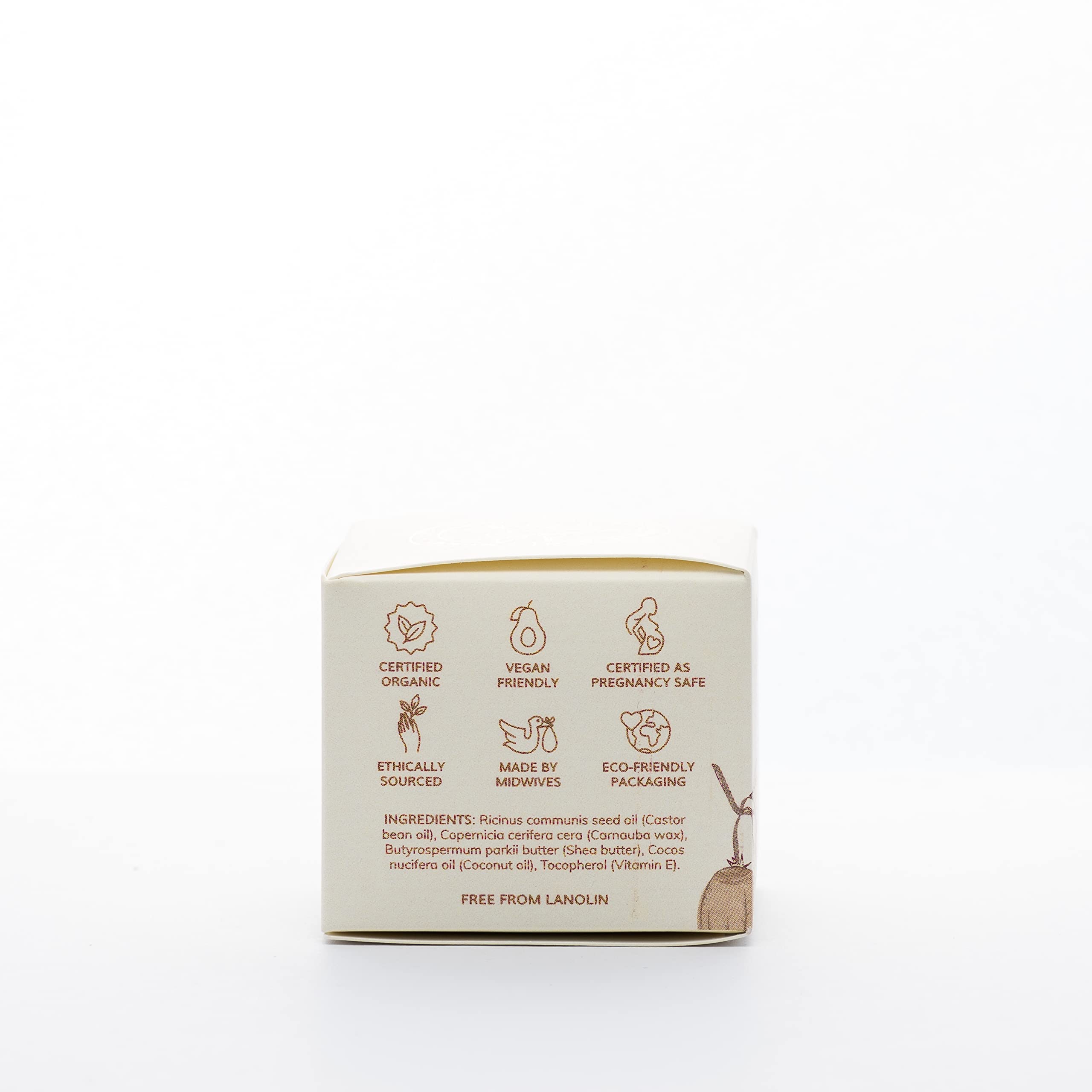 Organic Nipple Balm for Breastfeeding Moms - Fast Relief for Sore & Cracked Nipples - 100% Natural & Safe Soothing Protection - Postpartum & Nursing Essential - Perfect for Hospital Bag & Daily Nursing Care