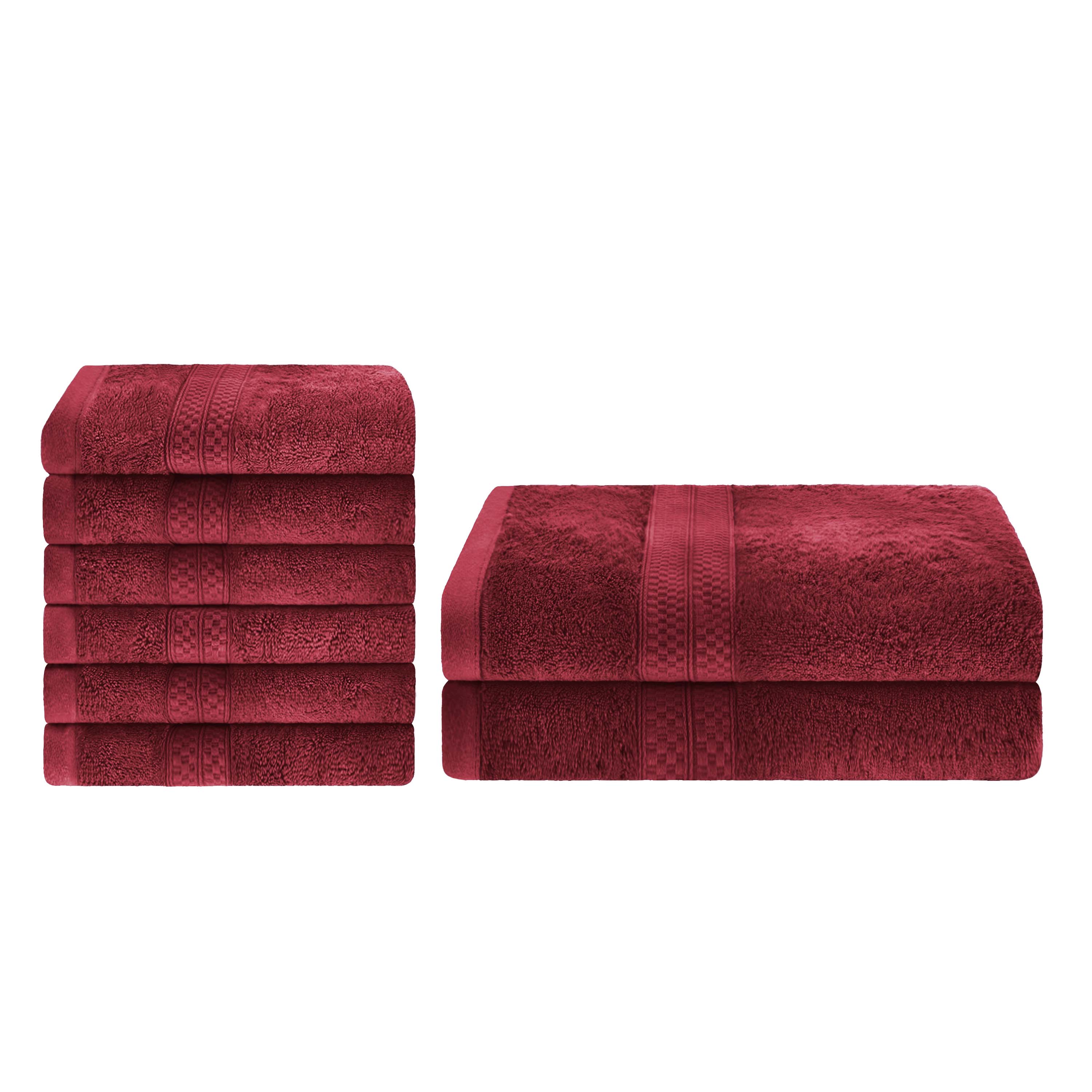 Ultra Soft Rayon Bamboo Cotton Blend Bath & Hand Towel Set | Eco-Friendly, Absorbent & Luxurious for Spa, Bathroom & Guest Use