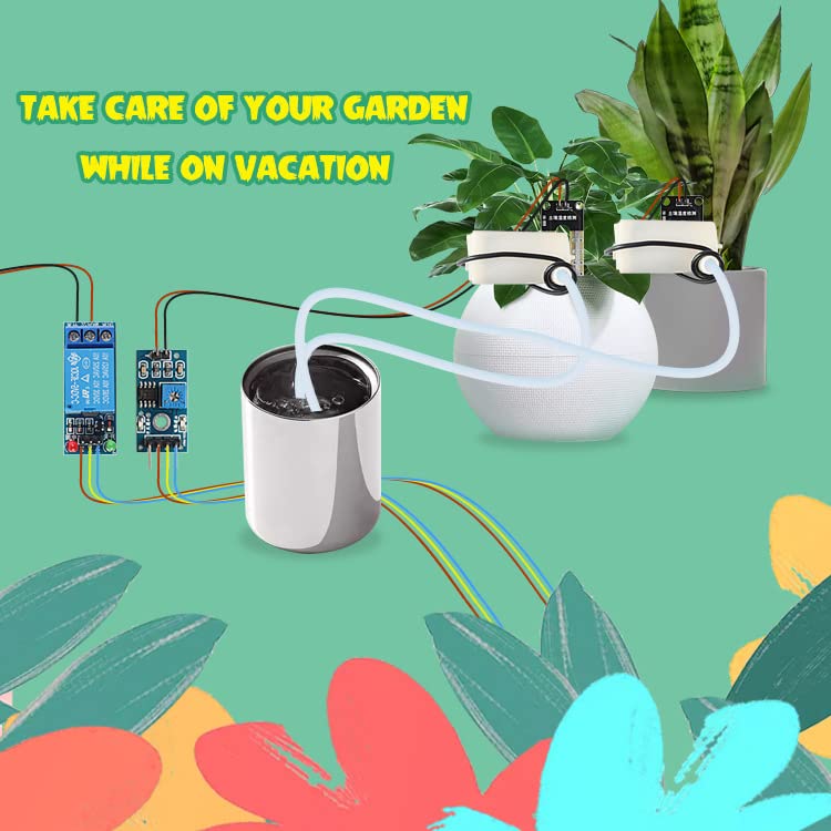Fielect Soil Moisture Sensor for Arduino TE215 - Digital Plant Watering System, Soil Hygrometer for Gardening, Smart Irrigation Control - Perfect for Indoor Plants, Greenhouse & Hydroponics