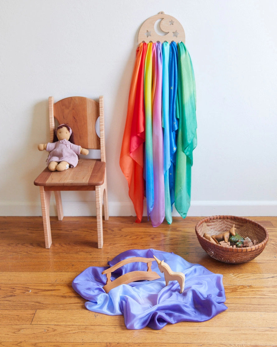 Sarah's Silks Premium Playsilk - Colorful Silk Scarf for Kids Dress Up, Dancing & Imaginative Play - Perfect for Pretend Play, Storytelling & Creative Movement Activities