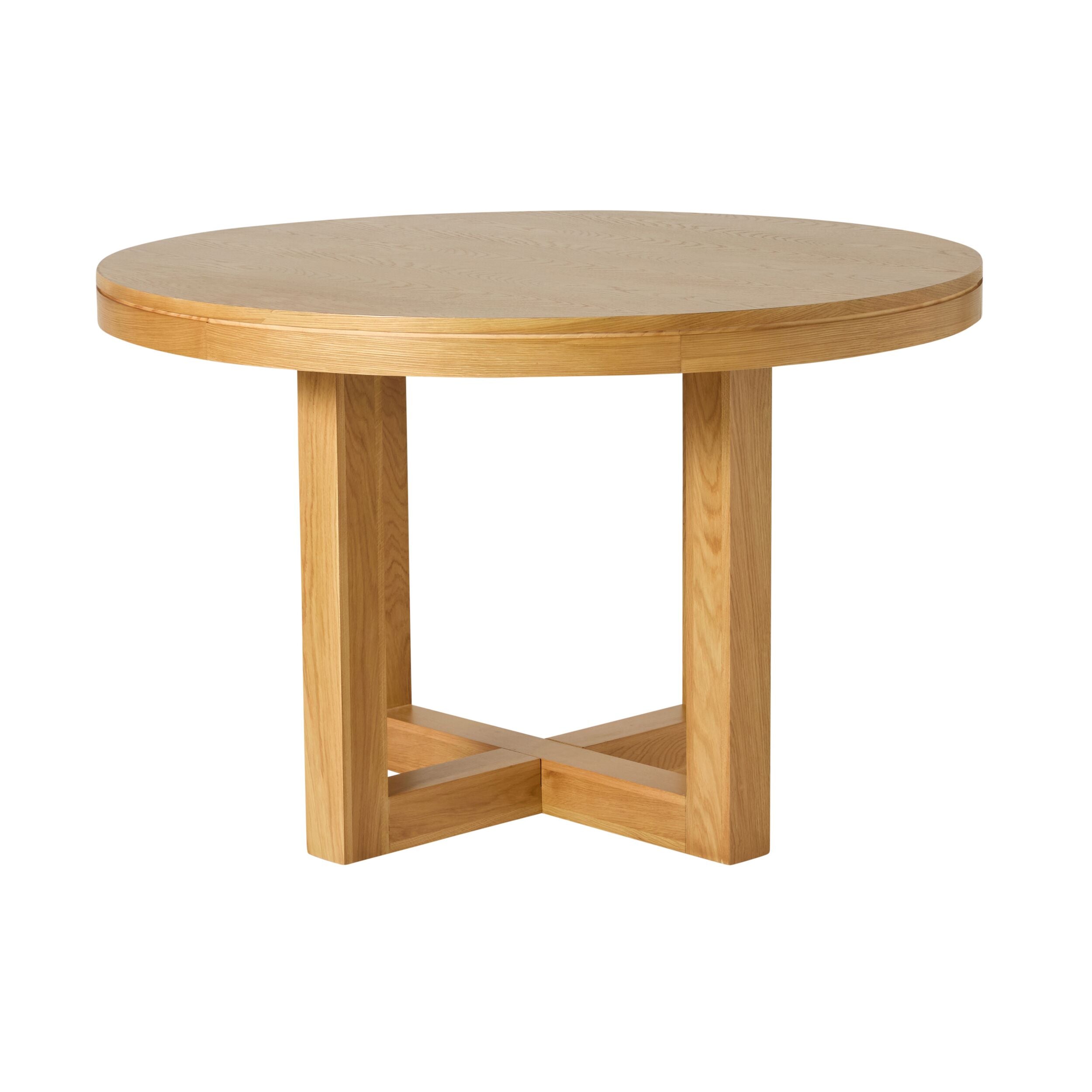 Avalon Light Oak Round Dining Table - Modern Kitchen & Dining Room Furniture for Small Spaces & Family Gatherings
