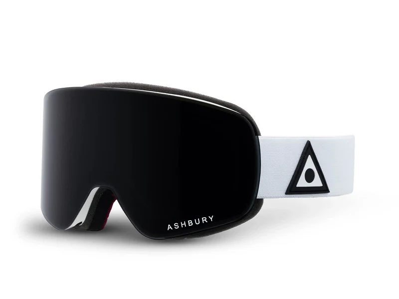 Ashbury 2025 Sonic Goggle - White Triangle Sunglasses for Men & Women - UV Protection Snowboarding & Skiing Goggles for Outdoor Sports