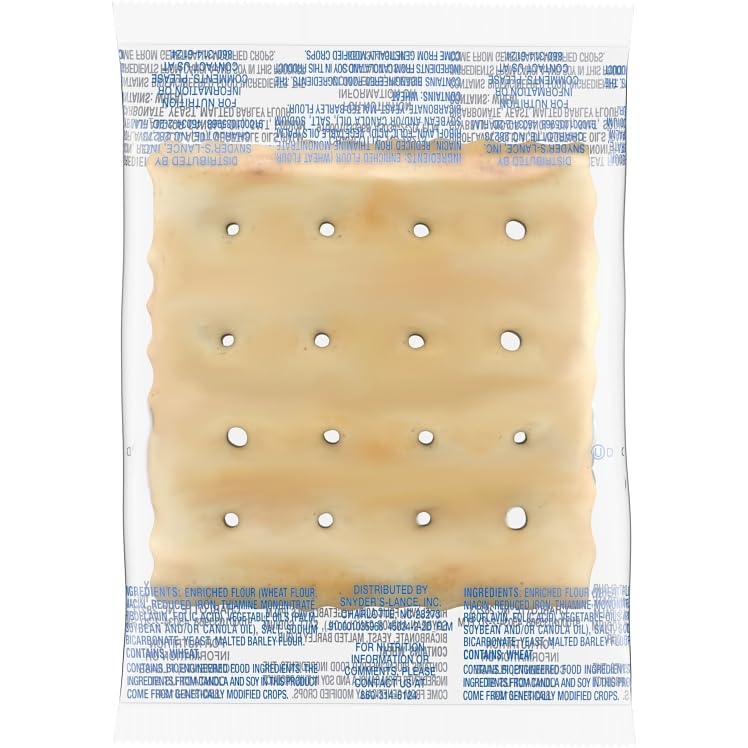 Premium Kosher Saltine Crackers - Made in USA - 2 Crackers per Pack (50 Packs) - Perfect for Soups, Cheese Platters & Snacking