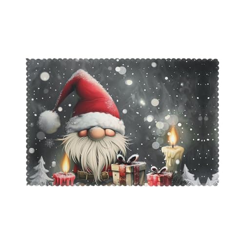 Merry Christmas Gnome Winter Snowflakes