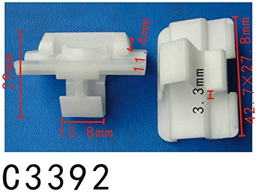 20-Piece Nylon Automotive Fasteners Clips Set - OEM A0019910271 Compatible for Side Skirts & Sills - Durable Car Body Panel Clamps for Repair & Installation