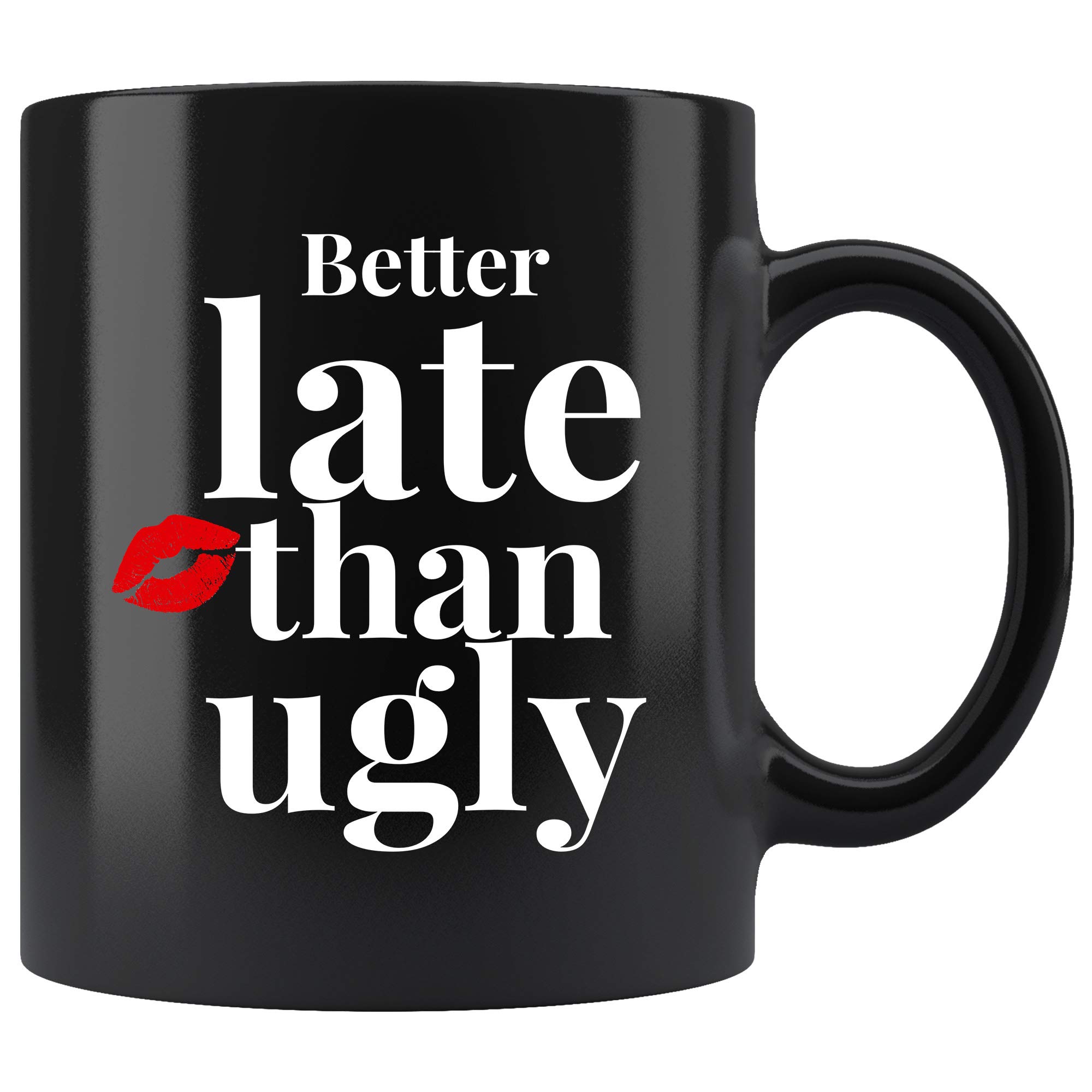 Funny Makeup Beauty Coffee Mug - 11 oz Black Ceramic Cup for Women & Men | Perfect Gift for Makeup Lovers & Coffee Enthusiasts | Great for Home, Office & Salon Use