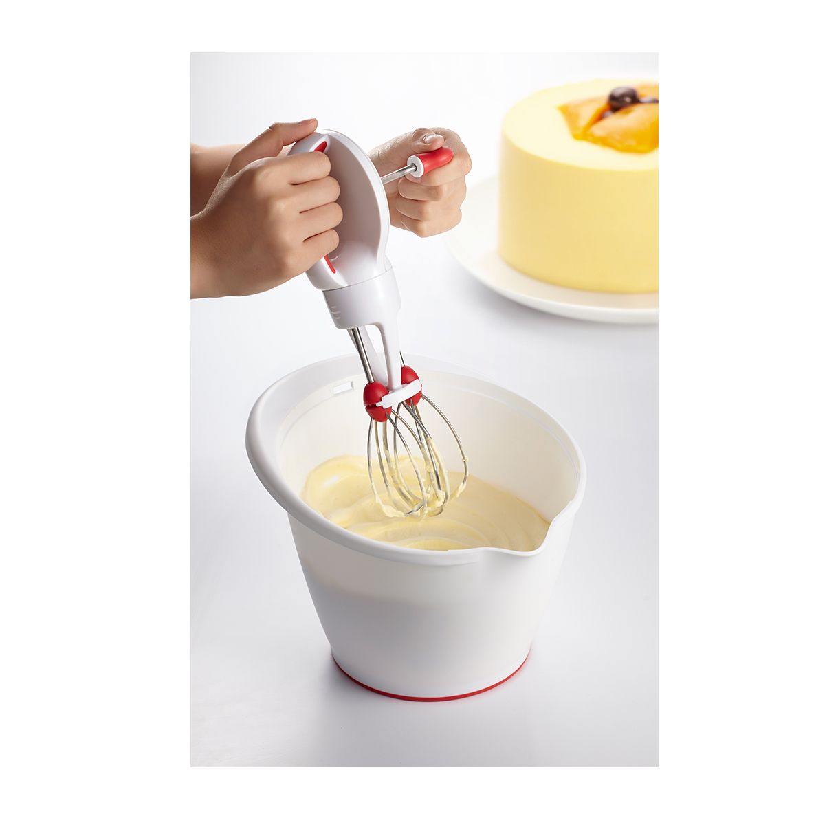 STARFRIT Dual Whisk Egg Beater - 80825 - Stainless Steel Hand Mixer for Baking, Cooking & Whipping Cream - Perfect for Kitchen, Camping & RV Use