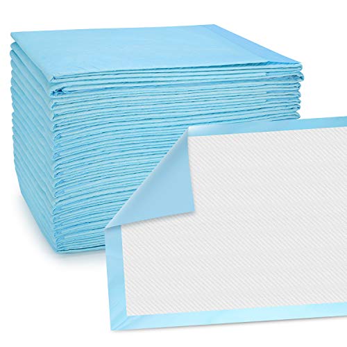 Disposable Incontinence Bed Pads 23x36 Inch (30 Count) - Waterproof Underpads for Adults, Kids & Elderly - Hospital Grade Protection for Home Care, Travel & Post-Surgery Use