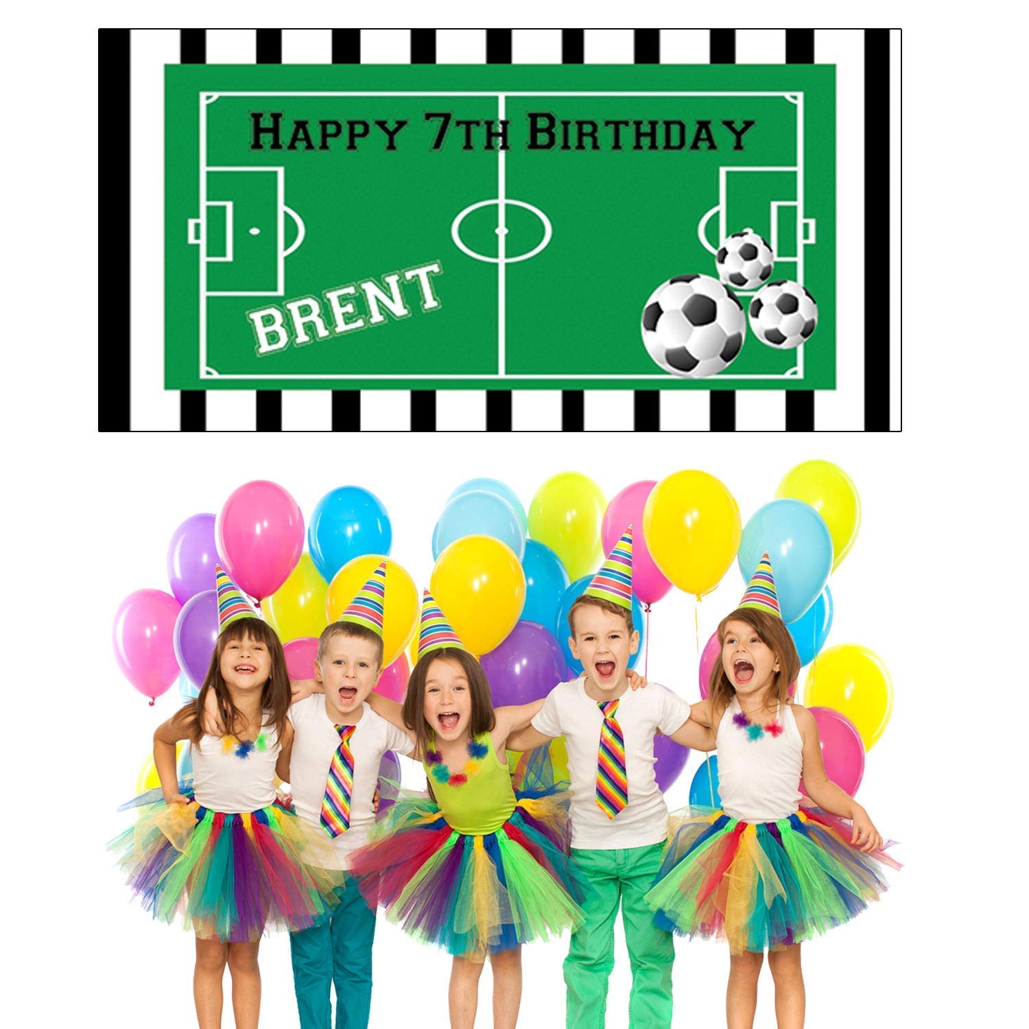 Custom Soccer Birthday Party Banner - Personalized Sports Decor for Kids, Boys & Girls - Perfect for Birthday Celebrations, Team Parties & Soccer Themed Events