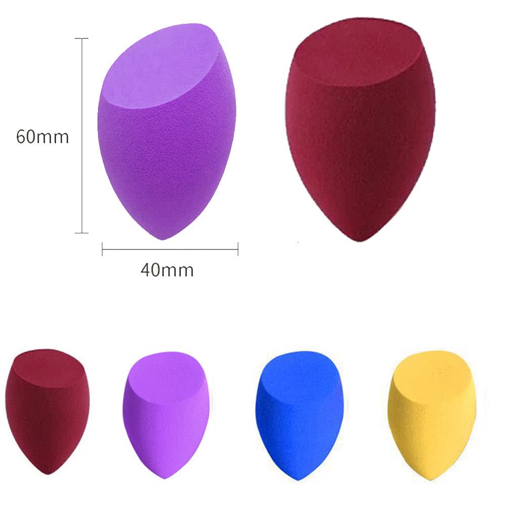 12 Pcs Makeup Sponge Set - Soft Beauty Blender for Liquid Foundation, Cream & Concealer - 6 Color Non-Latex Makeup Sponges for Flawless Blending - Perfect for Daily Makeup, Professional Use & Travel