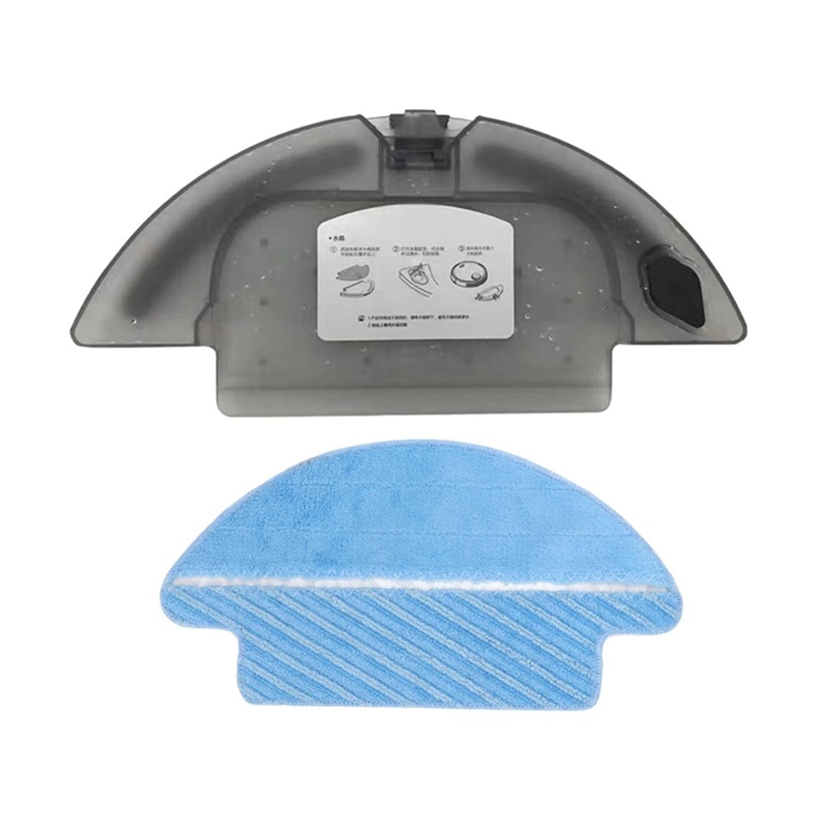 1 Pcs Robot Vacuum Cleaner with Water Tank & Mop Cloth - Compatible with Conga 3090 Robotic Vacuum - Replacement Parts & Accessories - Perfect for Hardwood Floors & Pet Hair Cleaning