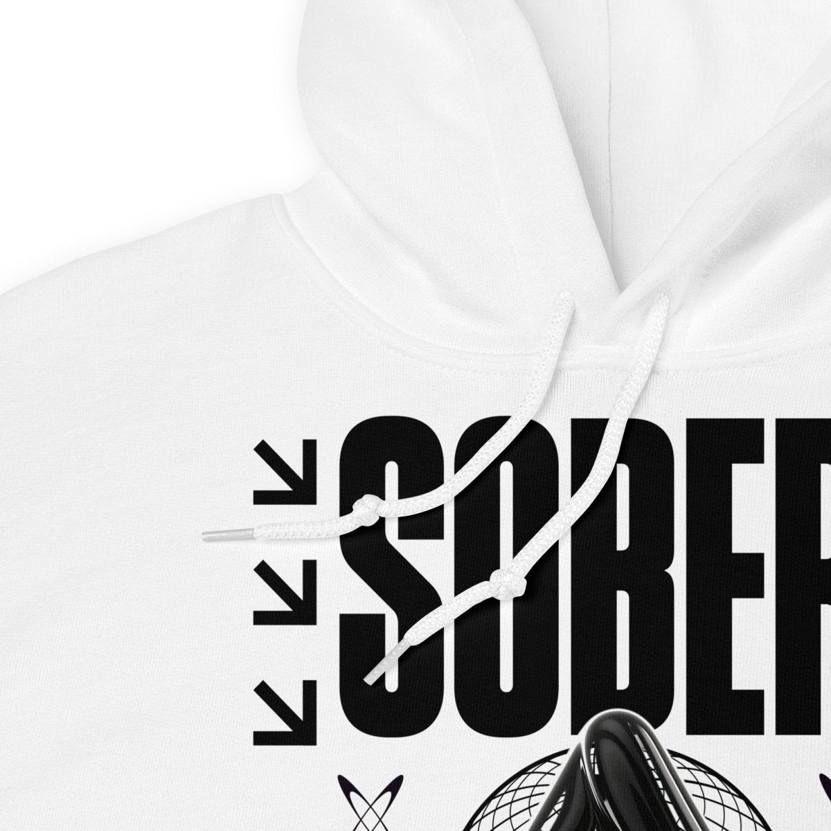 Sober Black Label Graphic Hoodie - Stylish Recovery Apparel for Men & Women | Perfect for Sober Living, Support Groups & Addiction Recovery Events