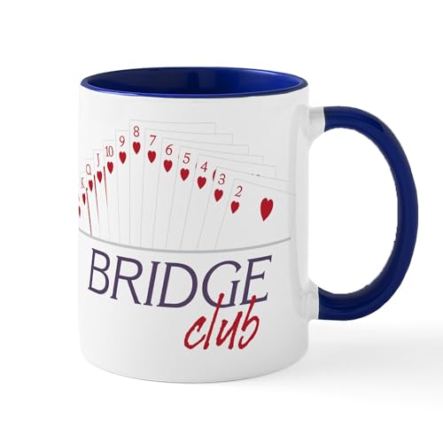 White/Navy Inside - Bridge Club Mug