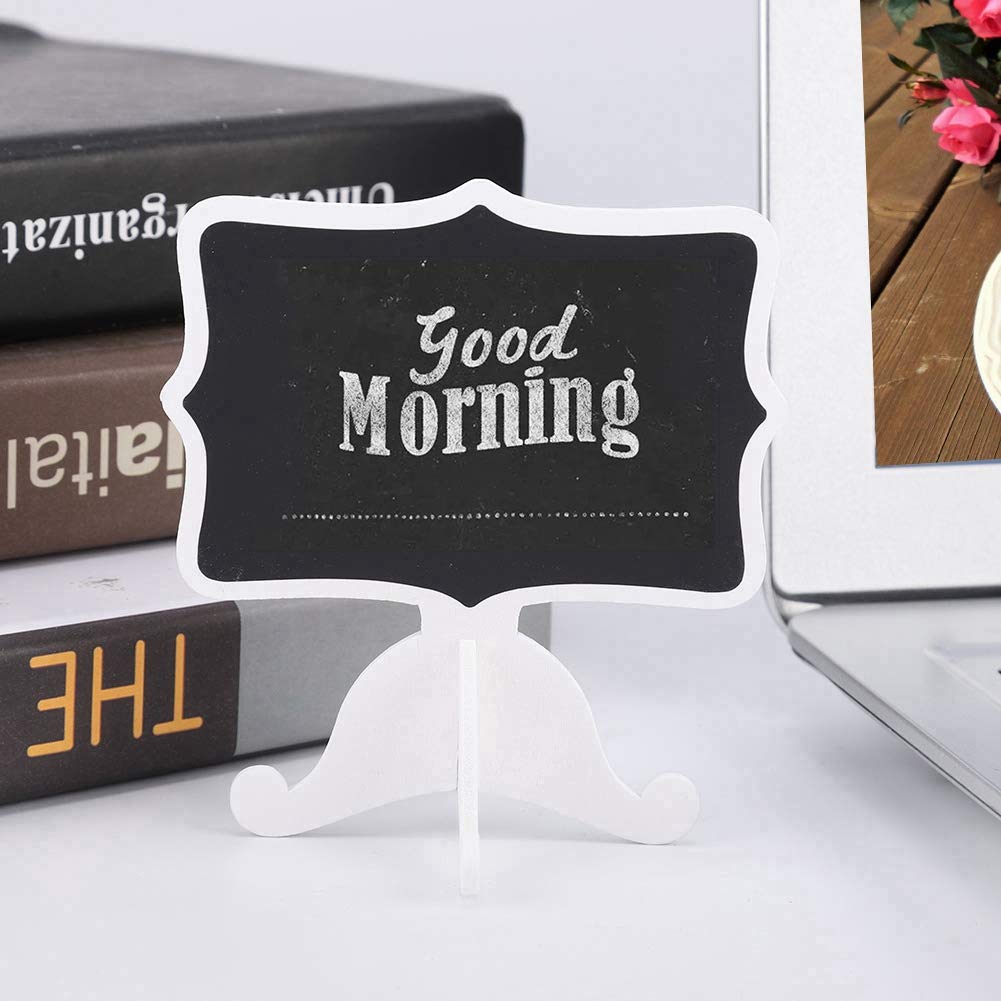 CHICIRIS Stylish Message Board - Non-Toxic Wedding Sign, Home Decor, Bar Decor & Kids Gift (10pcs White) - Perfect for Weddings, Parties, Nursery Rooms & Coffee Shops