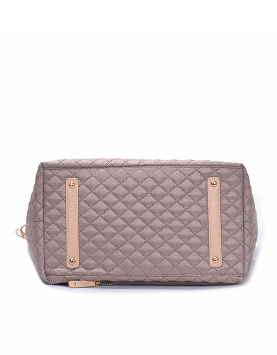 Tosca MET980 Metro Quilted 15 Inch Laptop Work Tote Bag with Magnetic Closure - Stylish & Durable for Office, Business Travel & Daily Commute