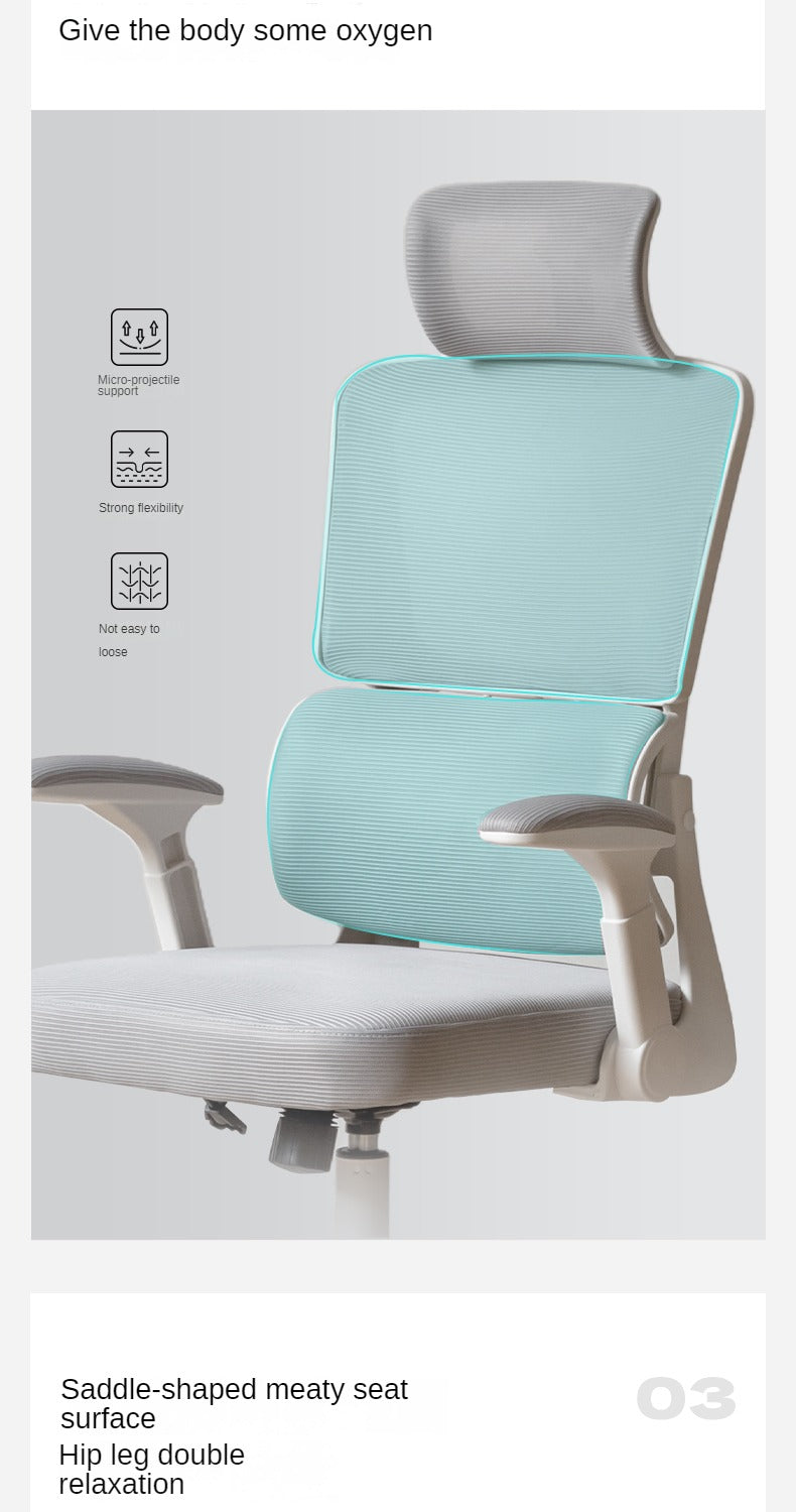 Ergonomic Office Chair with Lumbar Support - Comfortable Computer Desk Chair for Long Hours Sitting - Perfect for Home Office, Gaming, and Workspace