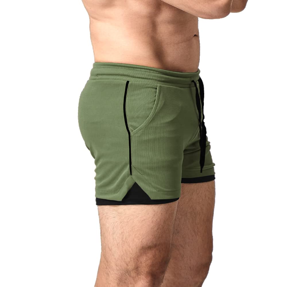 EVERWORTH Men's 2-in-1 Workout Shorts 5
