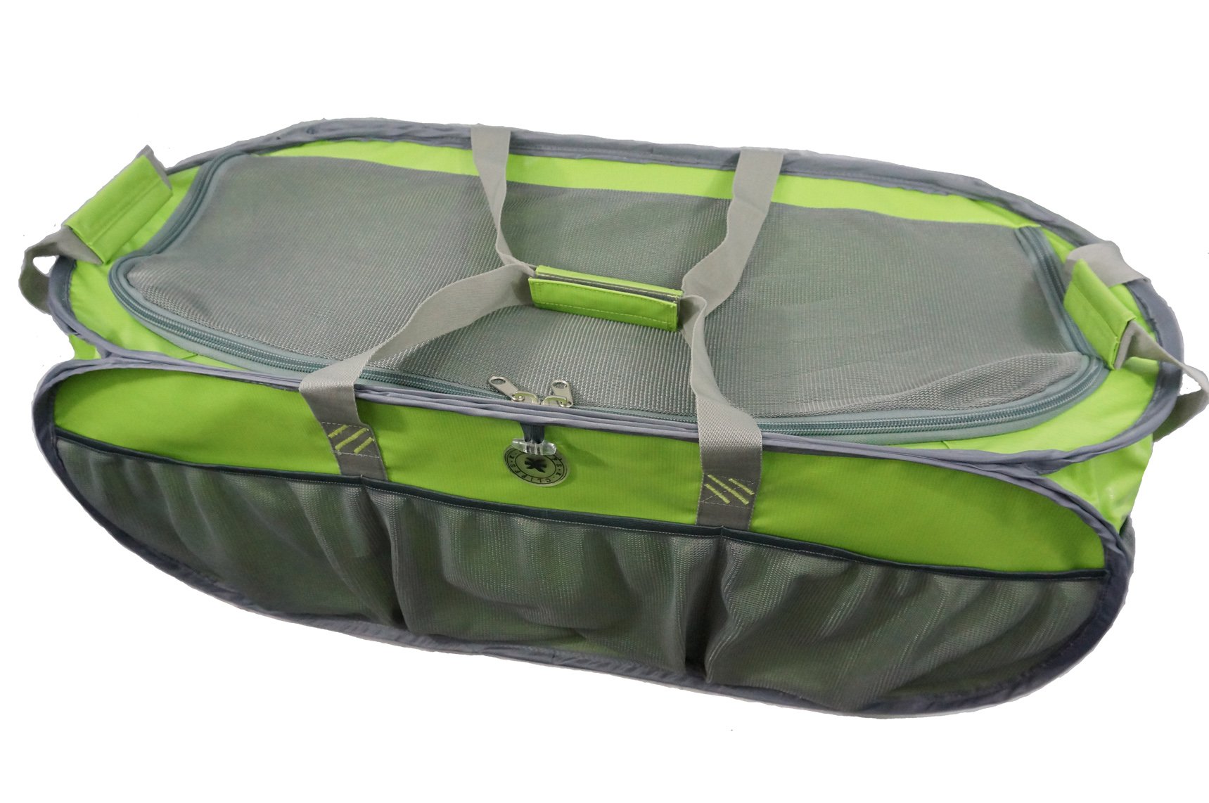 Grey Pop-Up Trunk Organizer for Cars - Heavy Duty Waterproof Lining | Eco-Friendly Reusable Storage Box | Perfect for Travel, Camping & Grocery Shopping