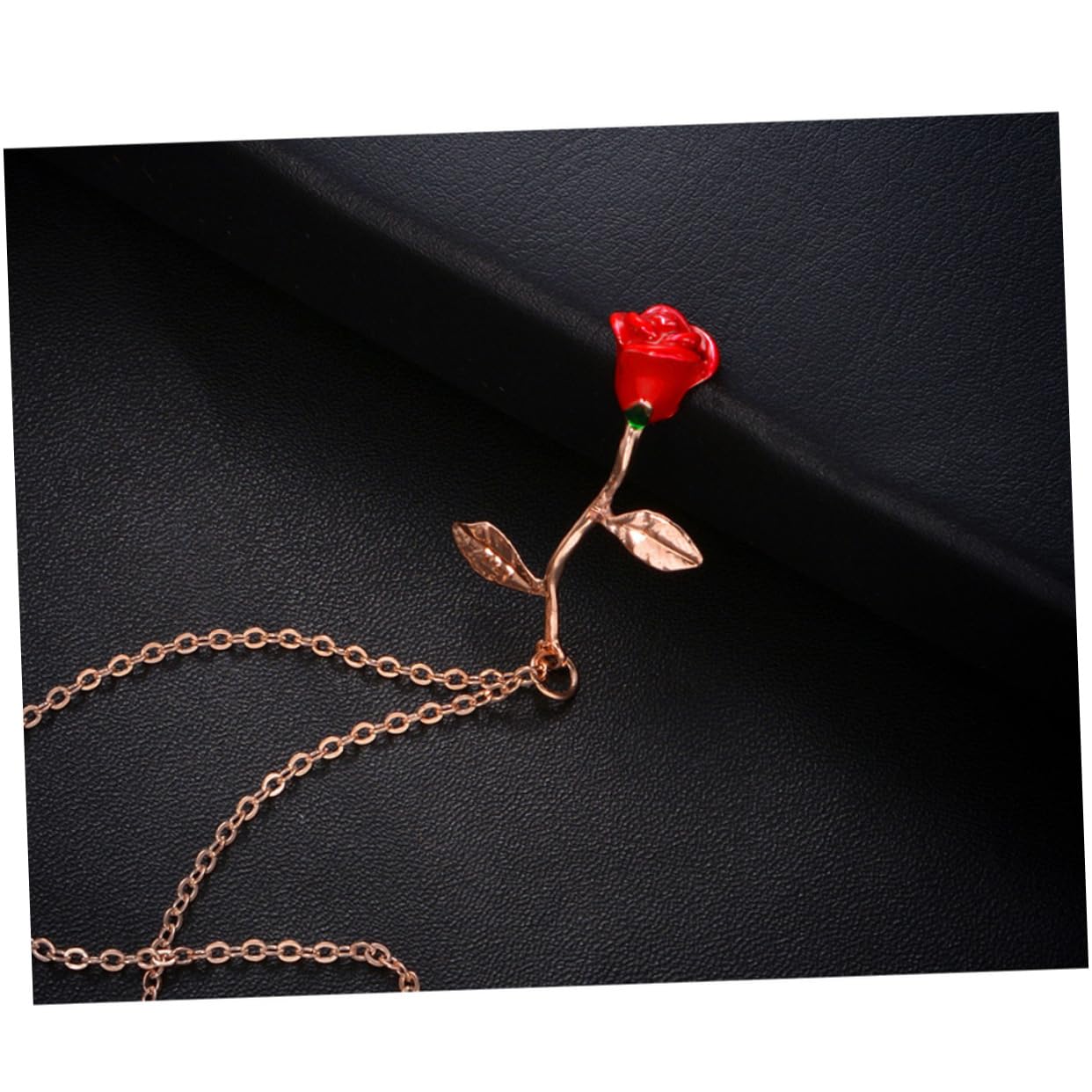 GALPADA 3-Piece Rose Gold Flower Choker Necklace Set for Women - Valentine's Day Gift, Romantic Date Jewelry, Wedding Accessory, Party Wear